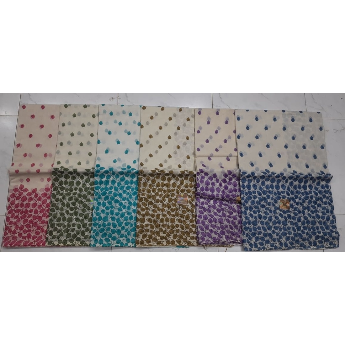 Low budget multicolor printed cotton saree in wholesale price(LBS-2003)