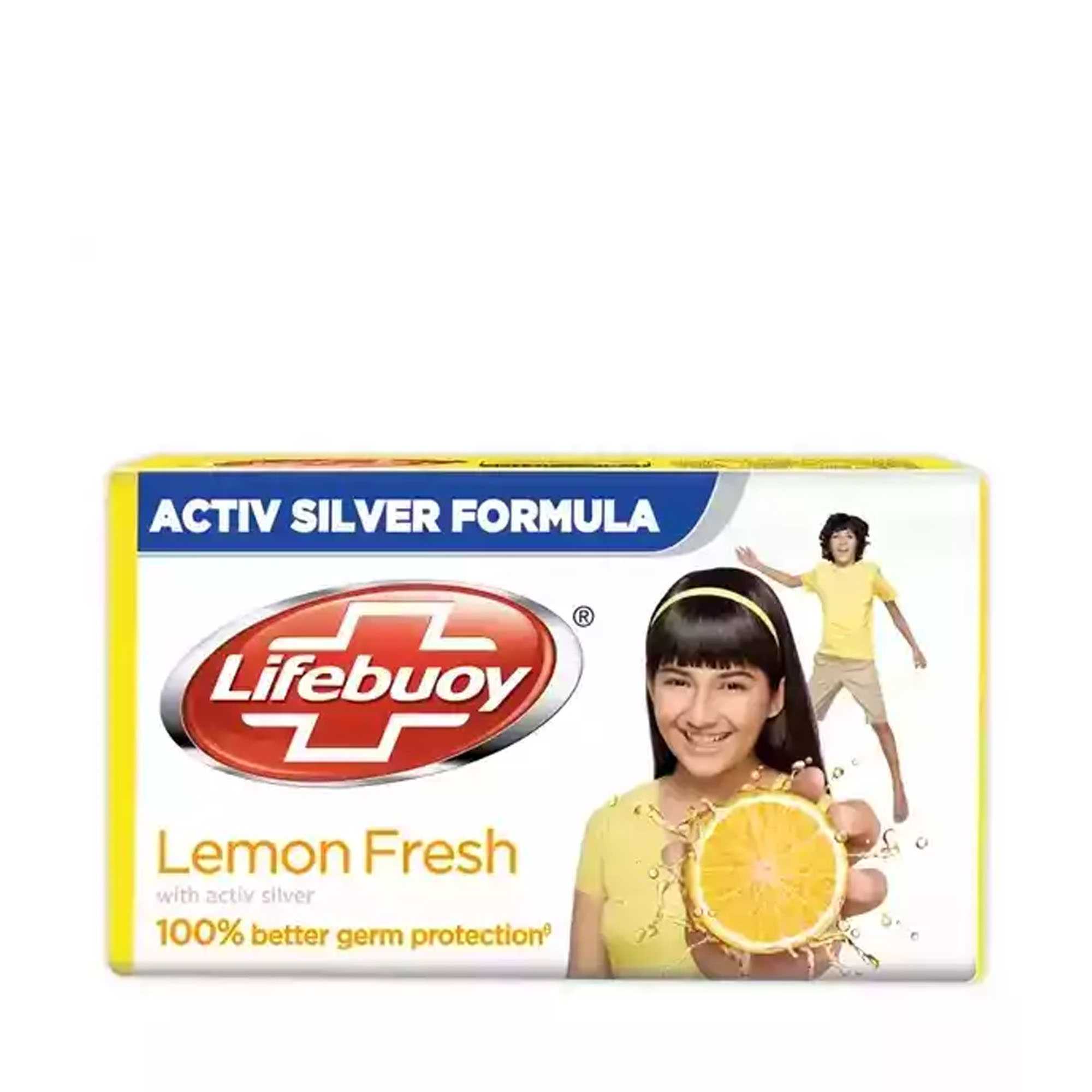 Lifebuoy soap bar lemon fresh-30g, 100% better germ protection, Per Carton size 144 Piece- Mini Bar