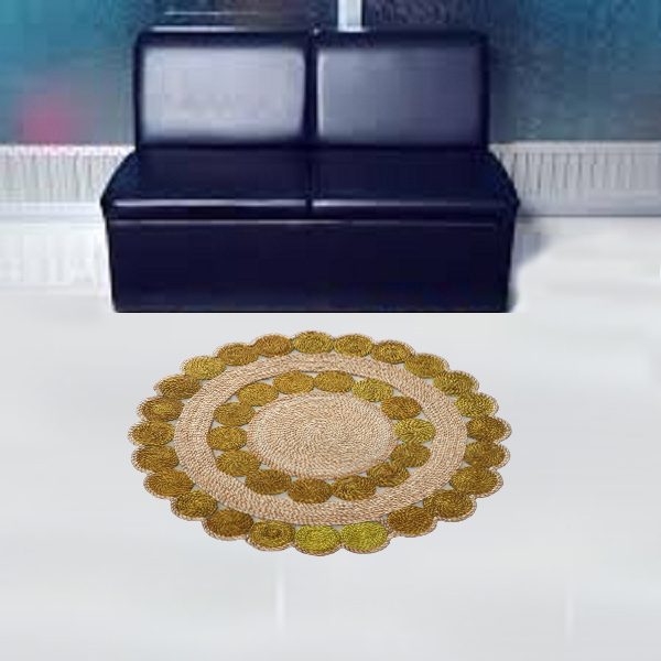 Exclusive Design Handmade Jute Floor Matt for Bedroom Living Room