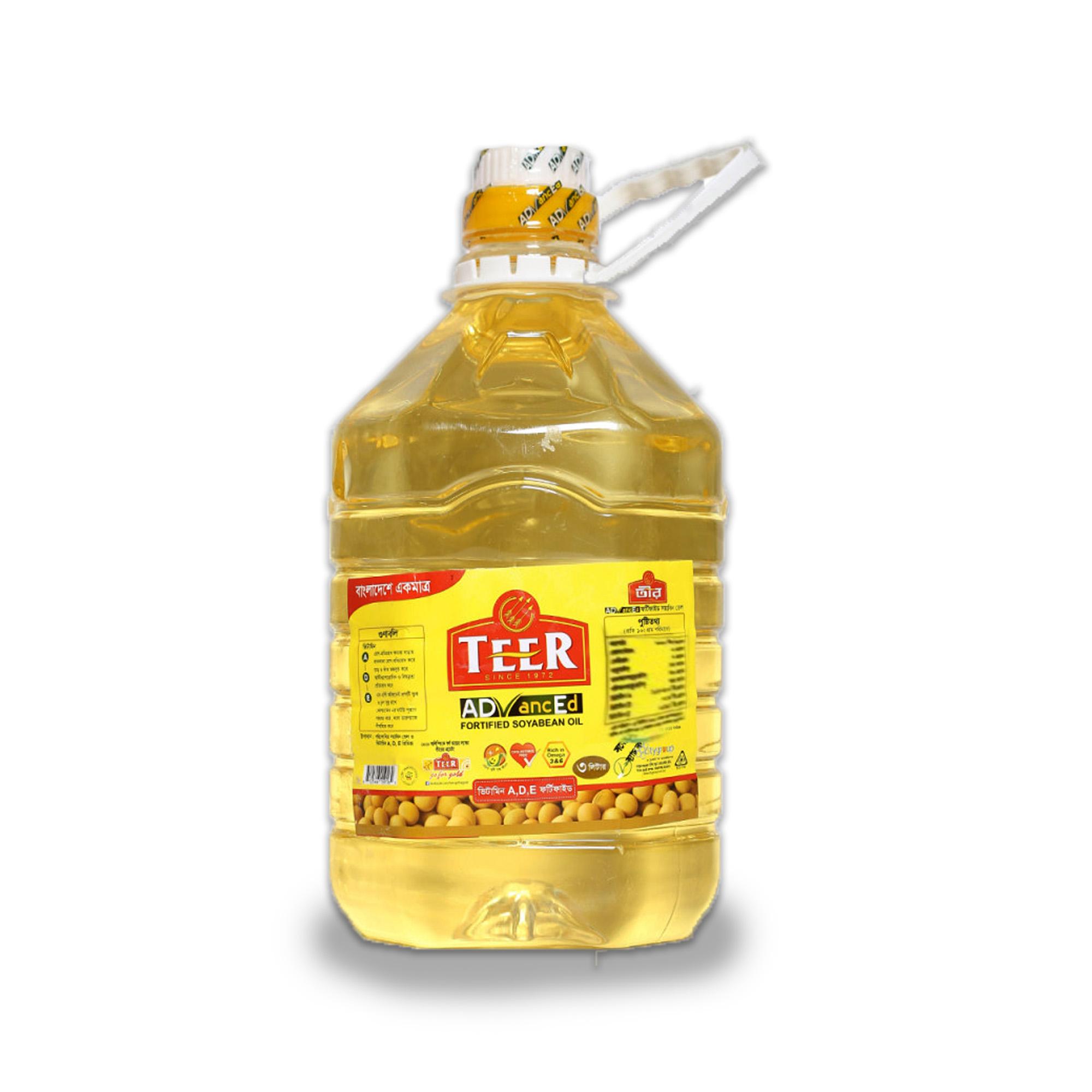 Teer Advanced Soybean Oil- Vitamin A, D, E Fortified Oil- Good For Heart, Excellent source of linoleic acid- 3 litre