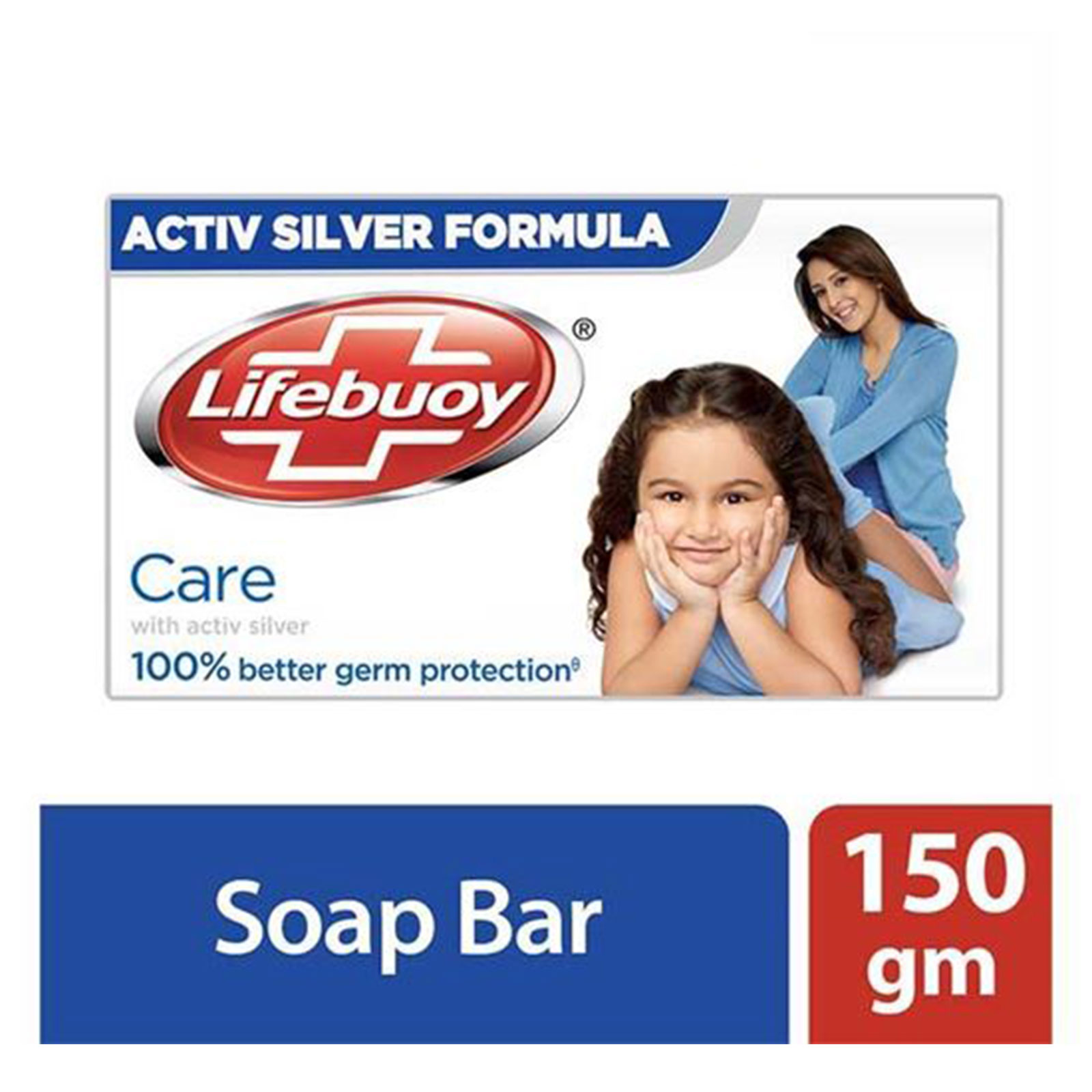 Lifebuoy Soap Bar Care– 150g, complete germ protection- provides skincare, Per Carton size 72 Piece