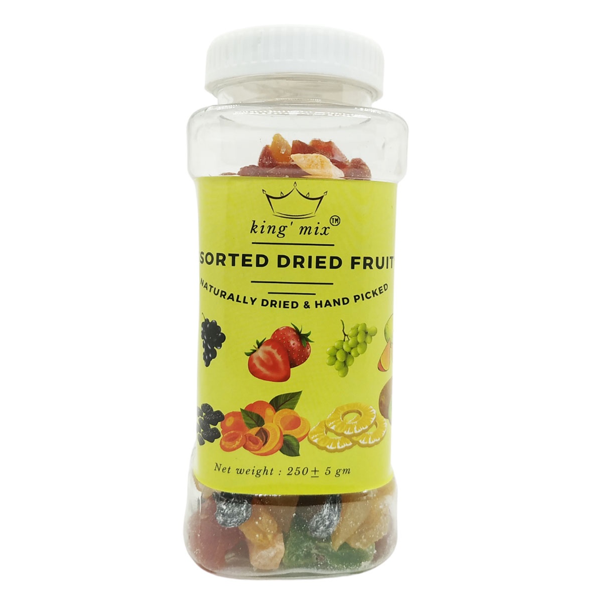 Sorted Dried Fruits Mix - Per Jar - 250gm