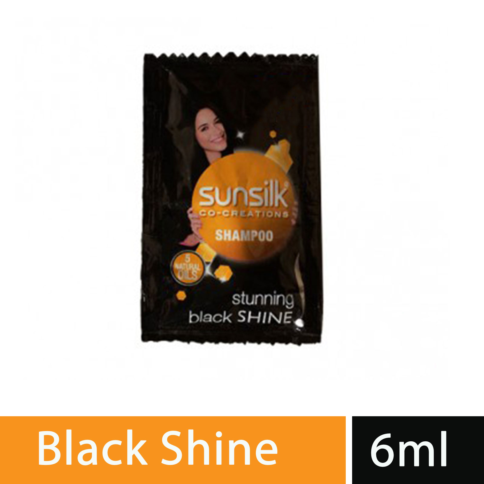 Sunsilk Shampoo Stunning Black Shine Mini Pack- 6ml, Per Carton size 864 Piece
