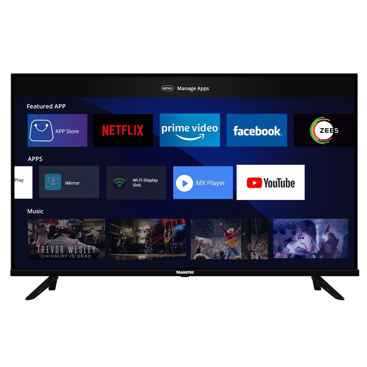 Transtec 43" Smart Edgeless Boomstation | TLED 43S7E