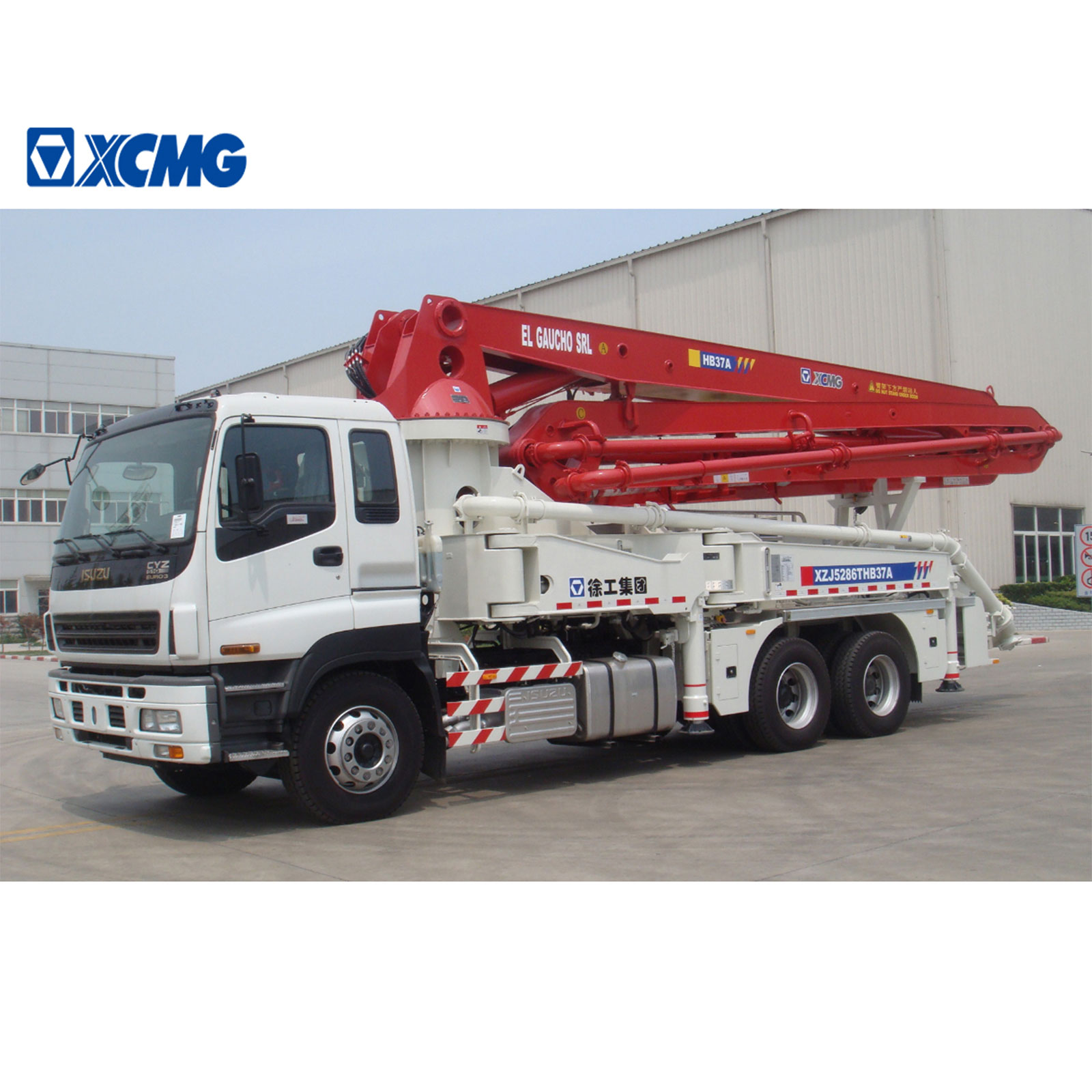 XCMG 37m Hb37K Small Concrete Boom Pump Machine