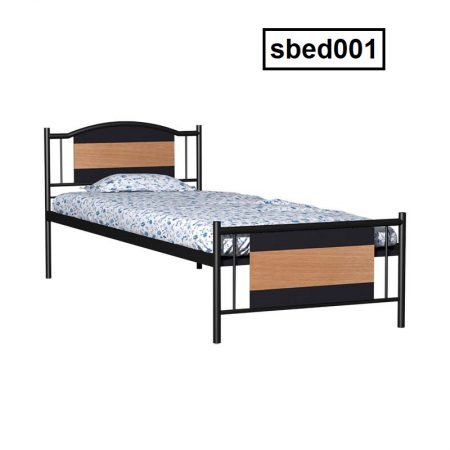 High-Quality Classic Design Single Steel Bed Model (001)