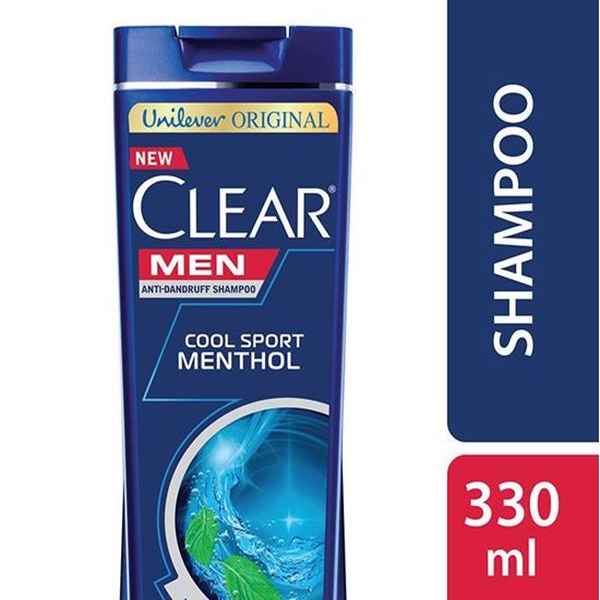 Clear Shampoo- Men Cool Sport Menthol-Anti Dandruff- Complete Active Care- Anti Dandruff- Boost Your Relieves Your Scalp From Itching- Per Carton 24 packs- 330ml