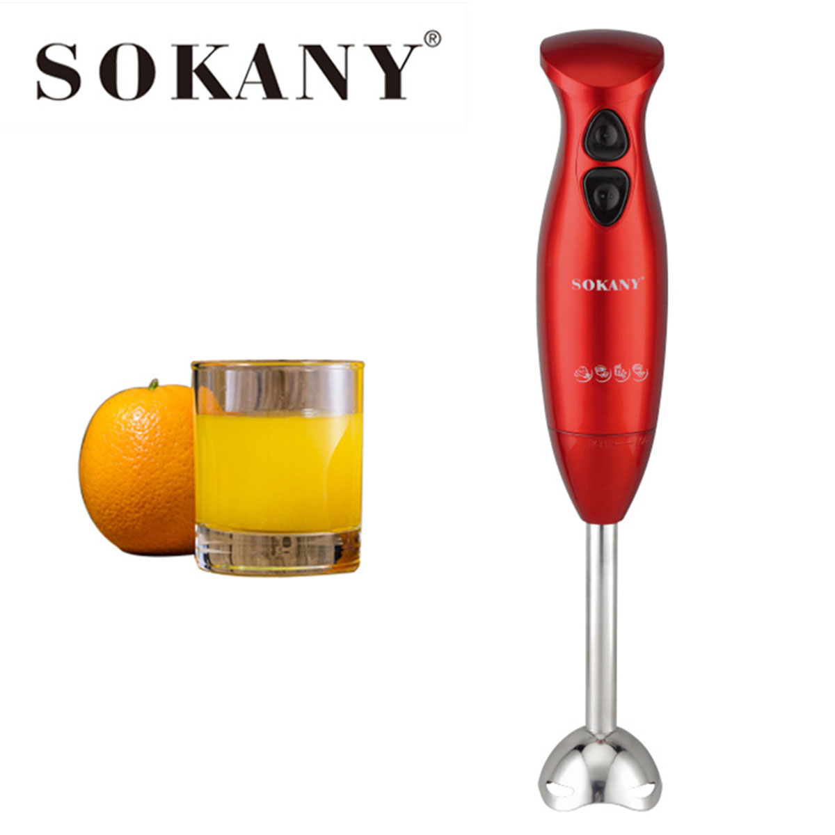 Sokany Electric Food Blender Mixer Vegetable Meat Kitchen Hand Mixer Egg Beater