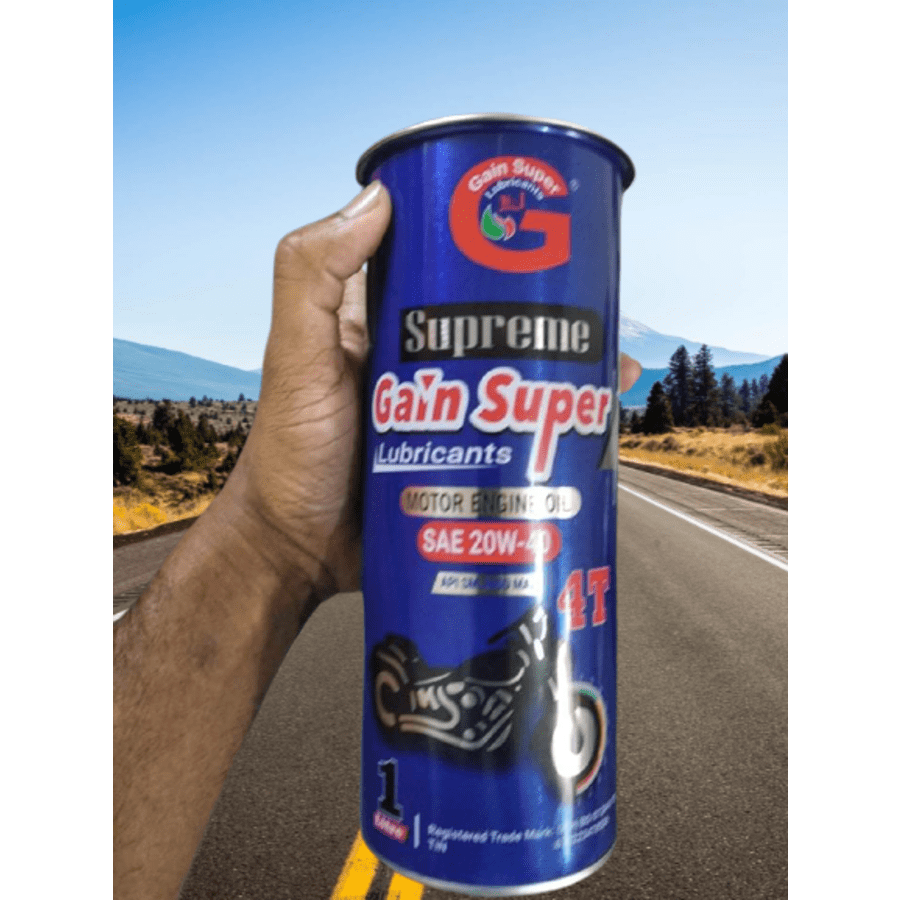 GAIN Super No-1 Lubricants 1 Litre Can Bottle Multi Grade Engine Oil 20W-40