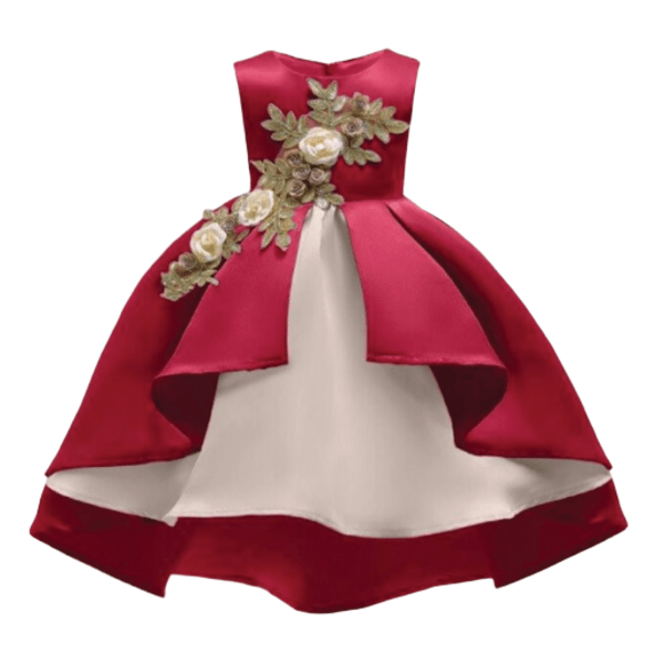 Baby Girls red color party (Code: 121) dress