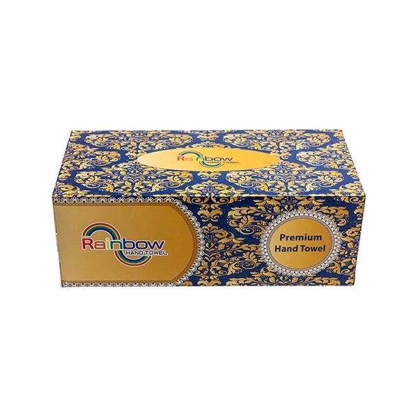 Rainbow Hand Towel Box Non-perfumed tissue 200 Sheets