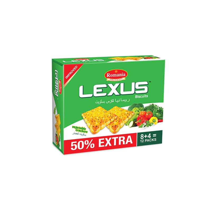 Romania Lexus Vegetable Biscuits Improved 240gm