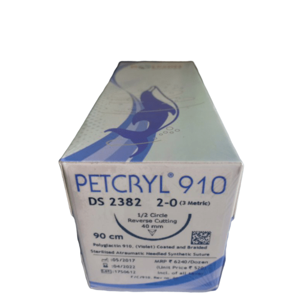 100% Original PETCRYL-910 Absorbable Syrgical Synthetic Suture U.S.P(DS-2382)