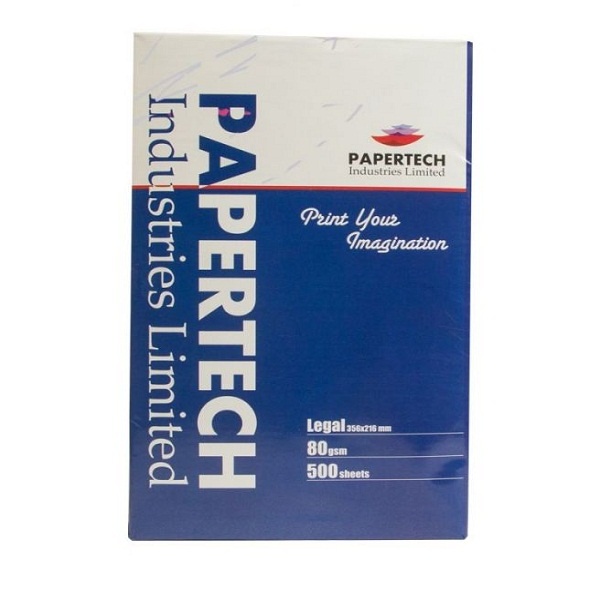 Papertech Offset Paper, Legal, 80 GSM (Pack of 500 Sheets)