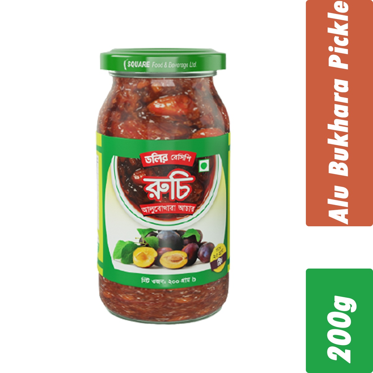 Ruchi Alu Bukhara Pickle- Per Carton 12 Pieces- 200g