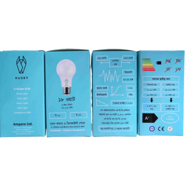 Electric LED A-shape Bulb 18 Watt (Blue Box)