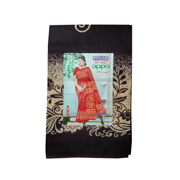 শ্যামলী প্রিন্ট তাতঁ পাইড় শাড়ী (১২ হাত)