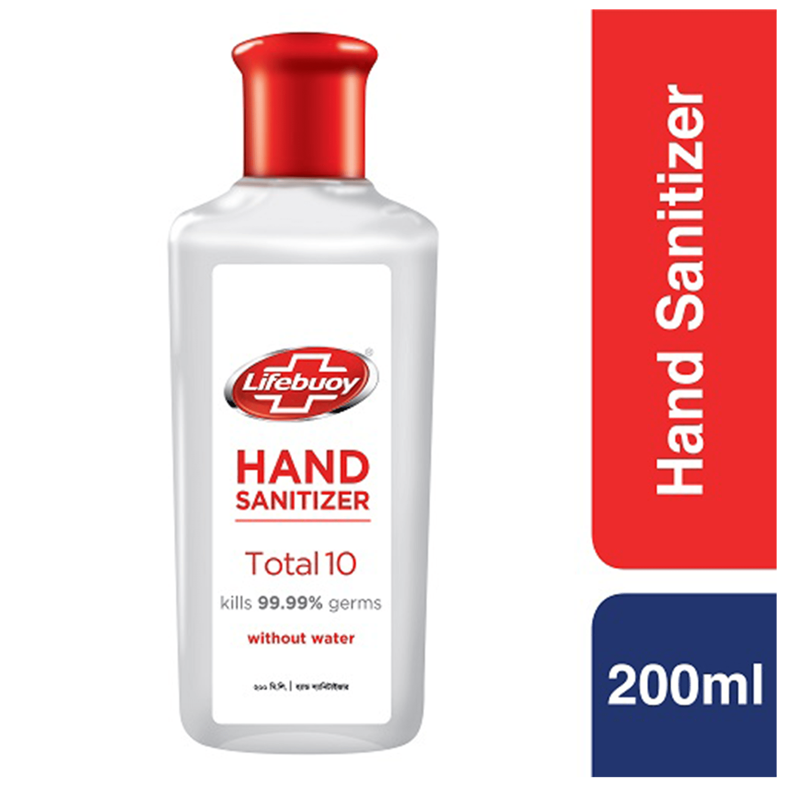 Lifebuoy Hand Sanitizer Total 10- 200ml, kills 99.9% germ without water, Per Cartoon size 24 Piece