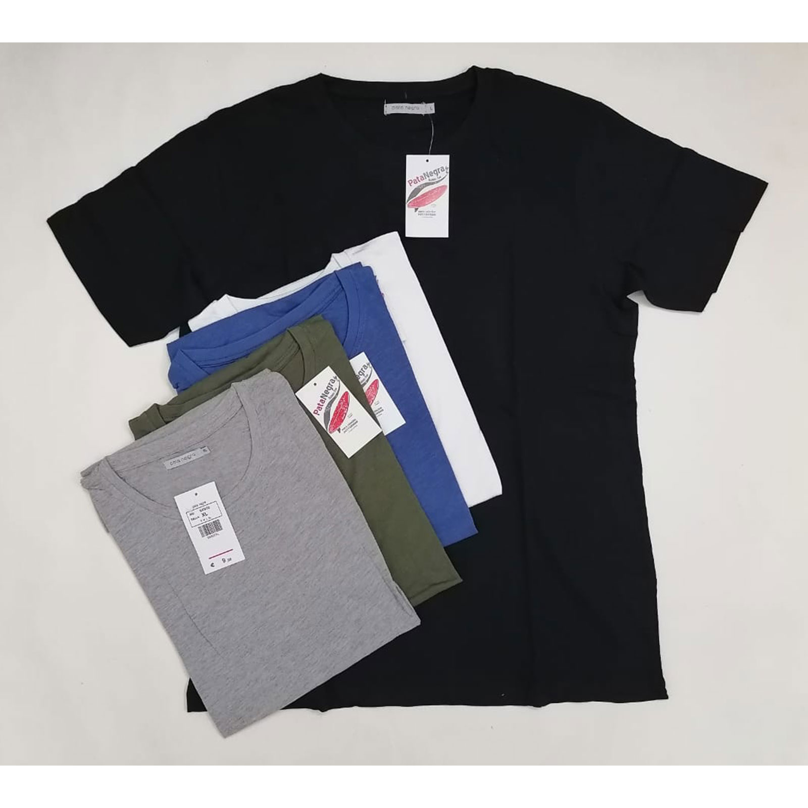 100% Cotton High Quality Round Neck Solid Short Sleeve T-shirt