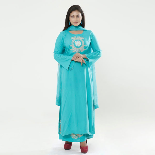 Cotton with Embroidery Body Pure Dupatta Beautiful 3pc