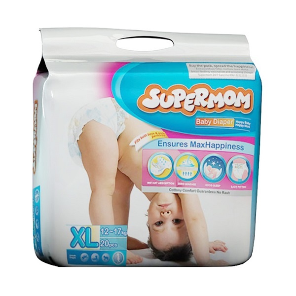 Supermom Baby Diaper Extra large (20 Pcs)