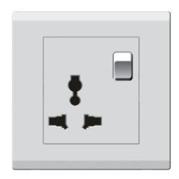 European Standard ART DNA E-3 Series 16AP socket MF with switch