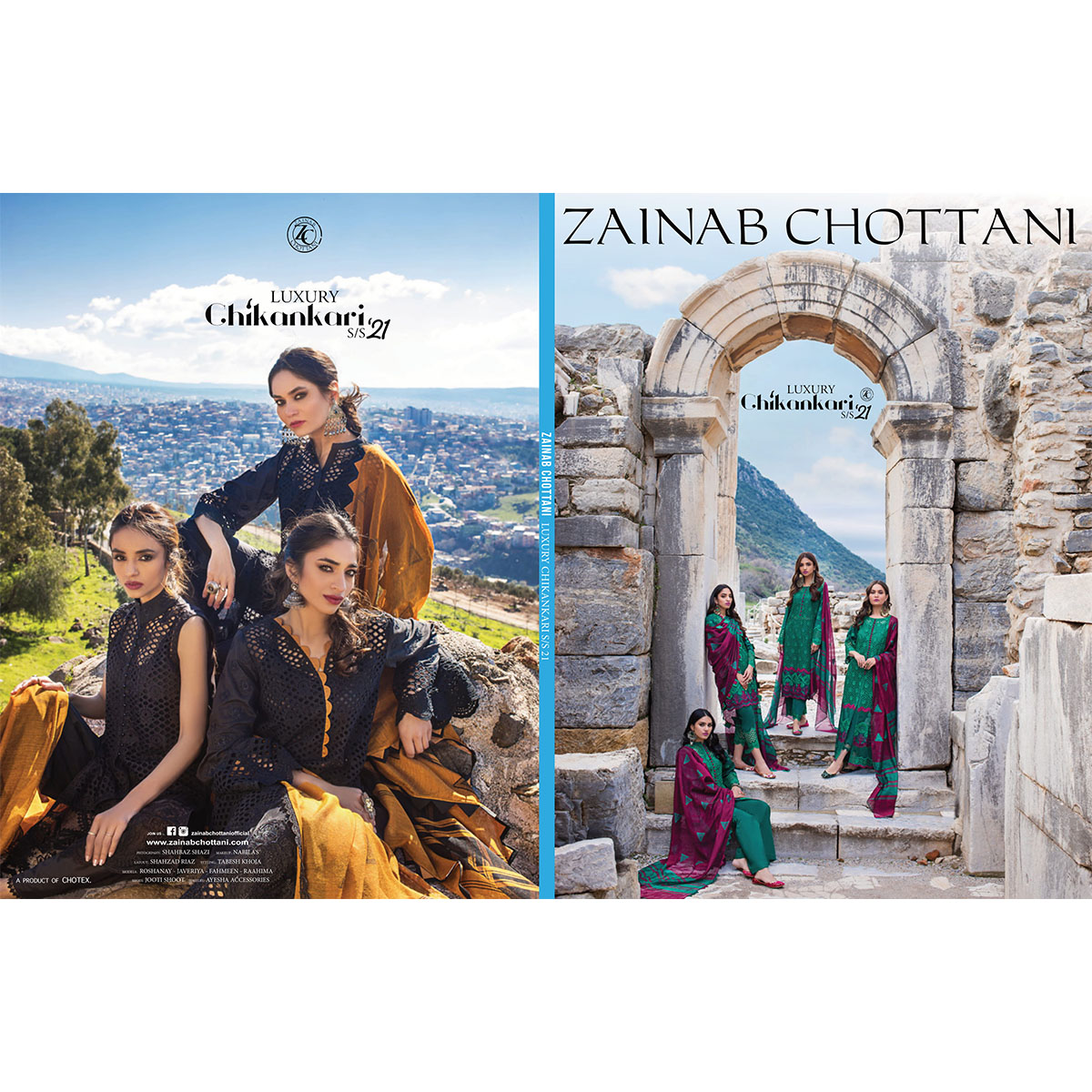 ZAINAB CHOTTANI LUXURY CHIKANKARI 2021 COLLECTION (Per Set - 20 Suits)