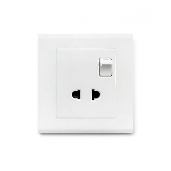 European Standard ART DNA E-3 Series 2 Pin Socket with Switch
