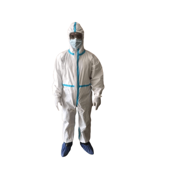 US FDA Approved Full Protective Personal Equipment (PPE) with Velcro Placket Mask & External Shoe Cover to Protect Corona Virus