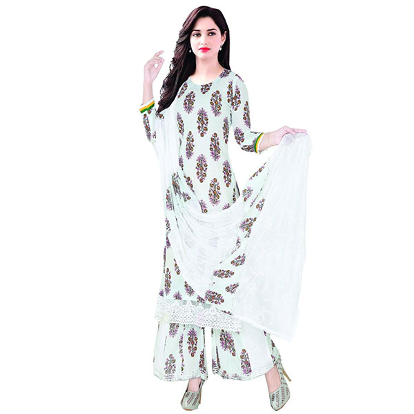 Digital Printed Cotton Body Embroidered Digital Printed Dupatta 3pc in wholesale price