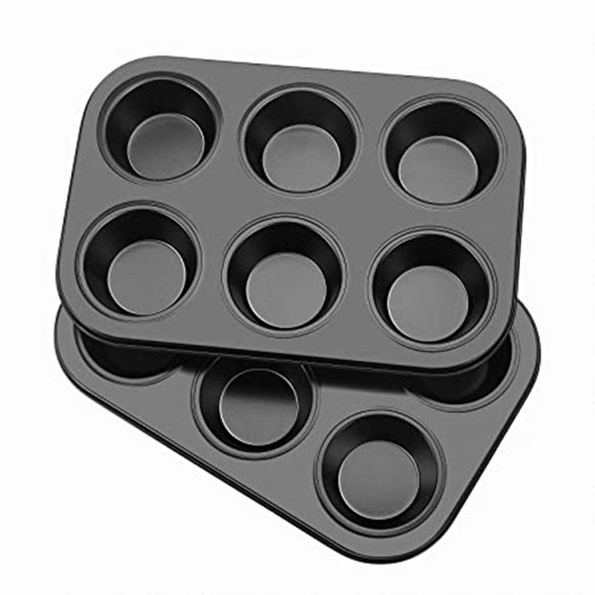 6 Cups Carbon steel Mini Muffin Bun Pan non-stick Cupcake Baking Bakeware Mould Tray Cake mold