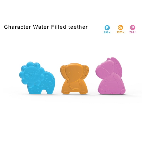 LION WATER FILLED TEETHER 1 PC BLISTER CARD