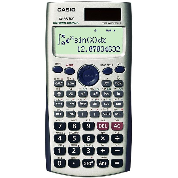 100% Original CASIO fx-991ES Natural Textbook Display Scientific Calculator