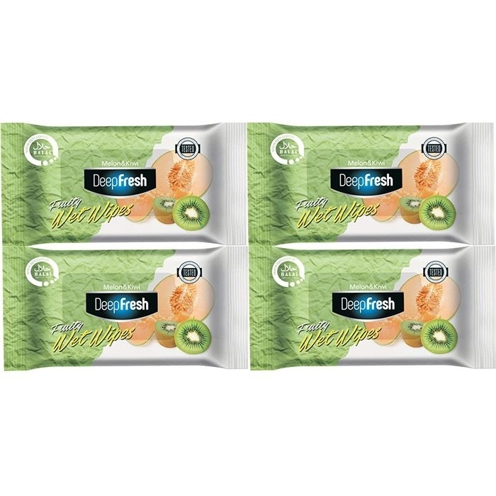 ORIGINAL DEEP FRESH POCKET WET WIPES MELON & KIWI(15 PIECE) IMPORTED FROM TURKEY