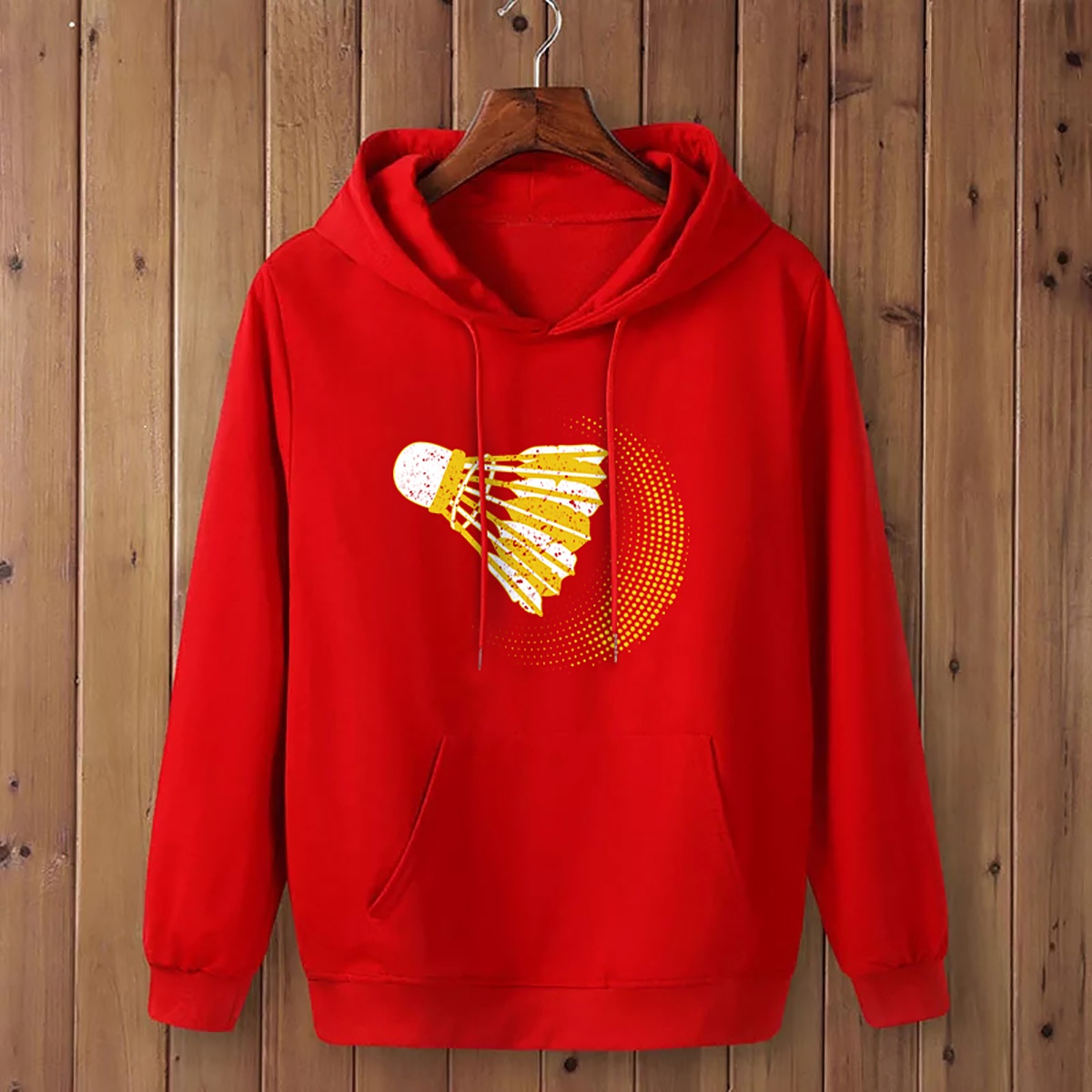 Men's winter hoodie Red- Stylish Winter Hoodie- Cotton+Fleece Fabric- Guaranteed Fabric & Print Color