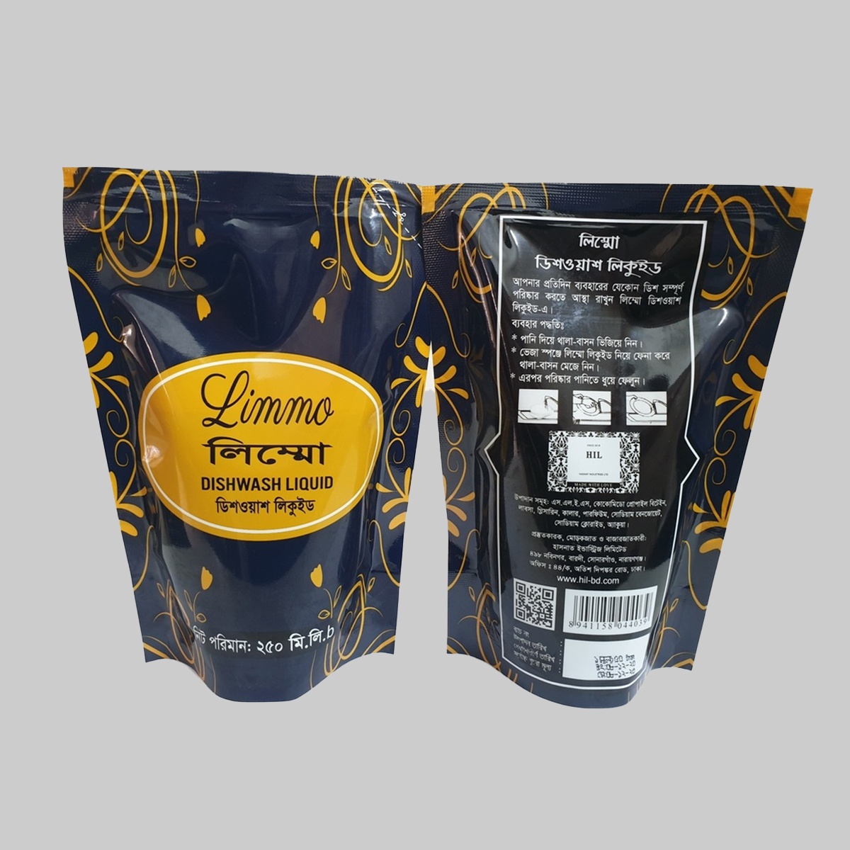 Limmo Dishwashing Liquid Refill pack Per Case 24 Pieces-250ml