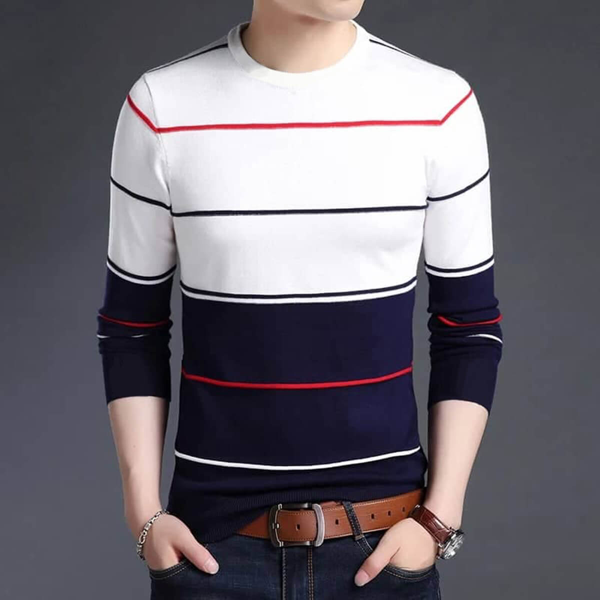100% Cotton Men’s Full Sleeve T-Shirt (Code: 4004)