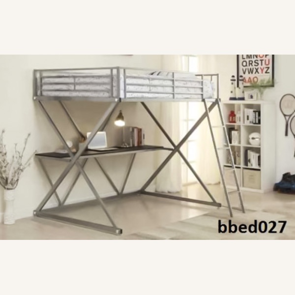 Modern High-quality Home Space Saving Bunk bed with Desk Model (027)