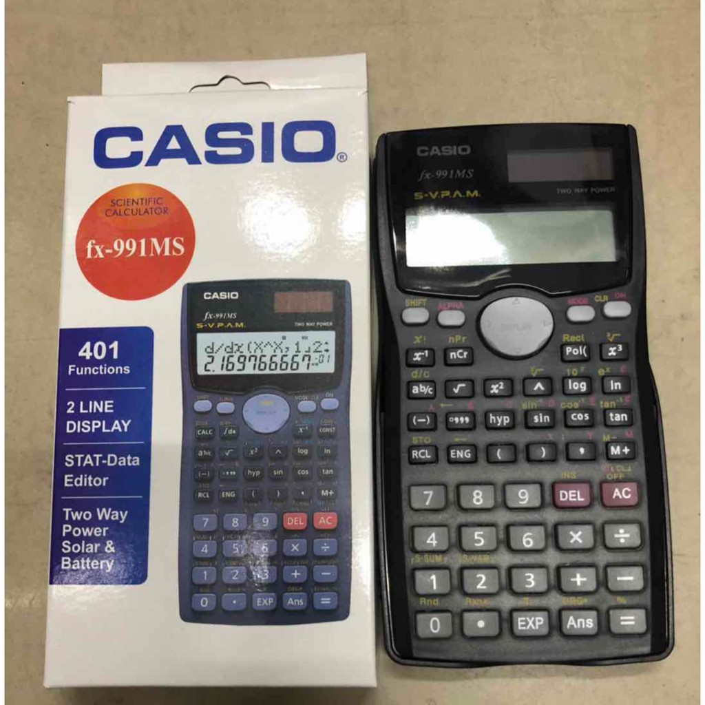 100% Original CASIO fx-991MS Non-Programmable Scientific Calculator