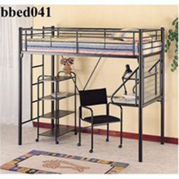 High-quality Modern Steel Bunk Bed With Desk and Self Model (041)