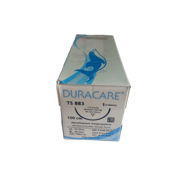 100% Original DURACARE MANAFILAMEMT POLYPROPYLENE NON-ABSORBABLE SURGICAL SUTURE U.S.P (TS883)