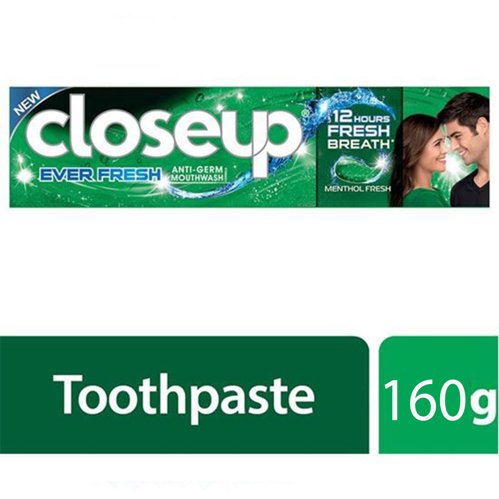 Closeup Toothpaste Menthol Fresh- 160g, Awesome Freshness for up to 12 Hours, Per Carton size 36 Piece