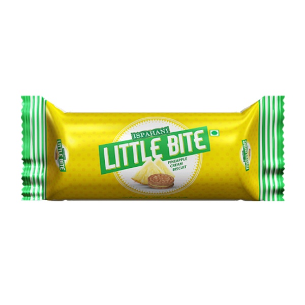 Ispahani Little Bite Pineapple Cream Biscuit Foil Pack - 60 gm