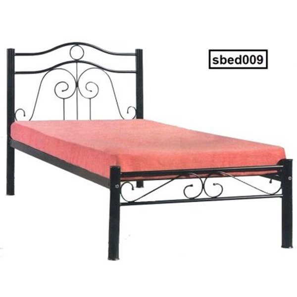 High-Quality Classic Design Single Steel Bed Model (009)