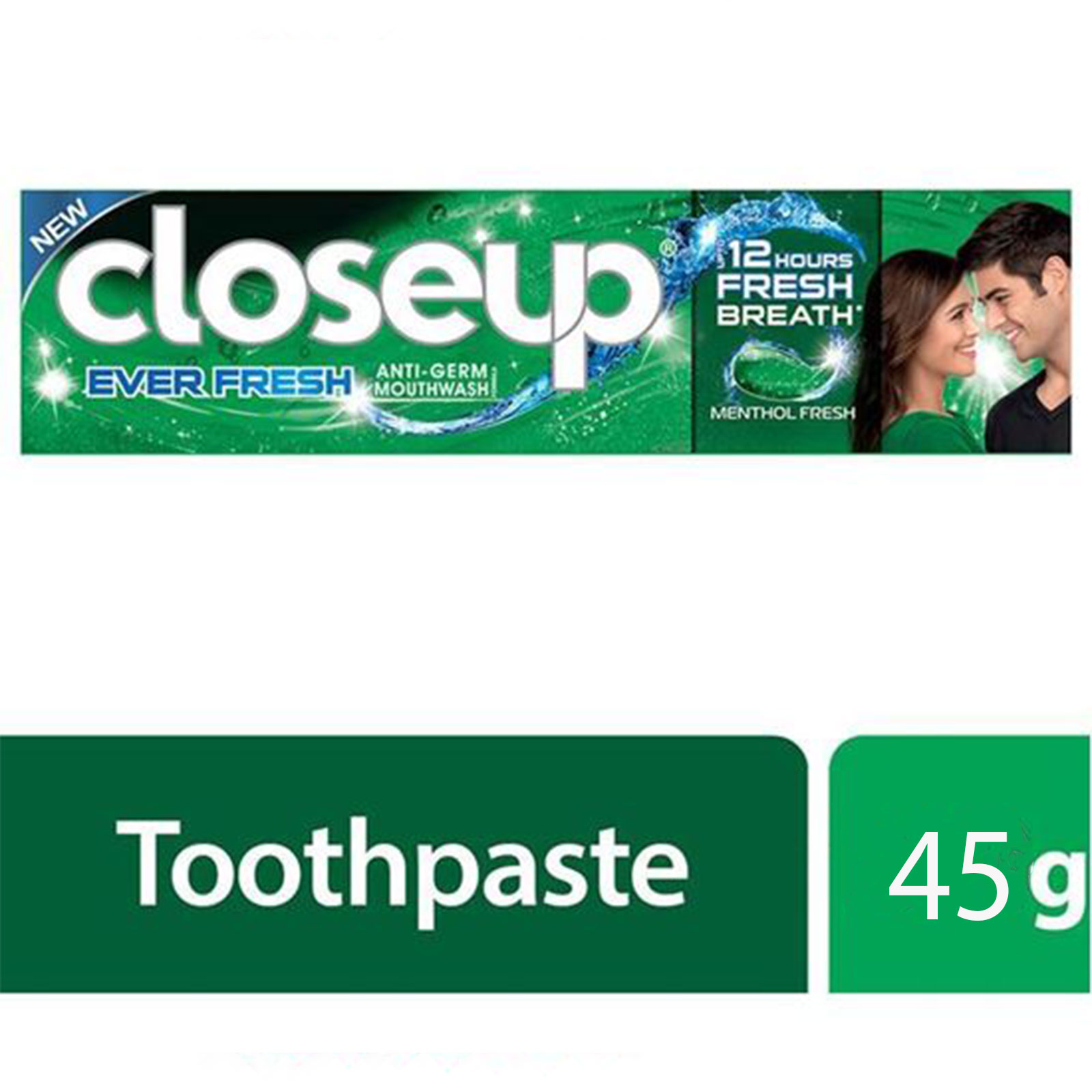 Closeup Toothpaste Menthol Fresh- 45g, Awesome Freshness for up to 12 Hours, Per Carton size 72 Piece