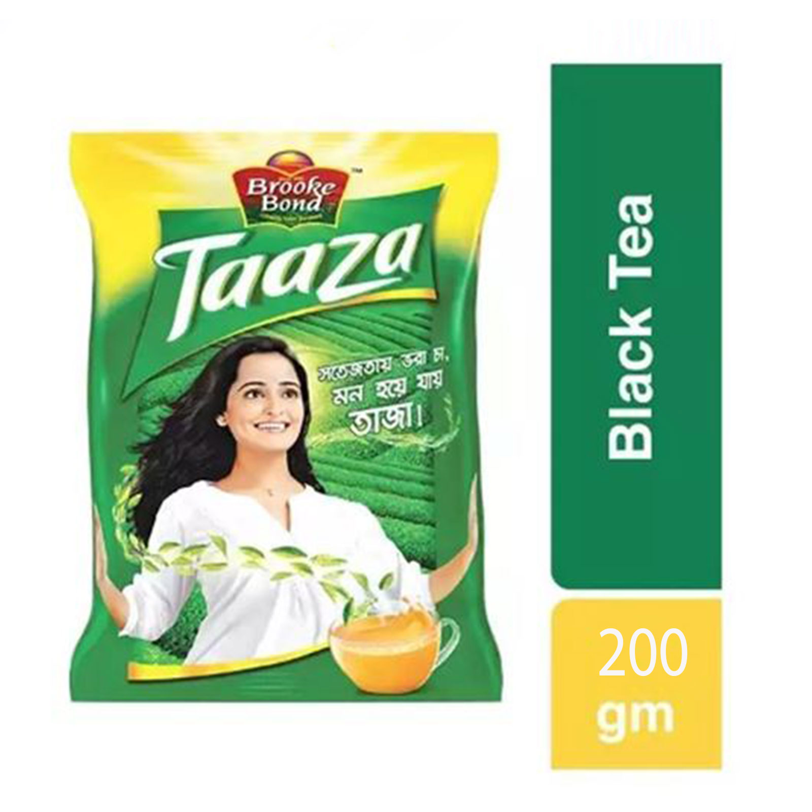 Brooke Bond Taaza Black- 200g, Fresh taste, Refreshing the mind, Per Carton size 48 Piece