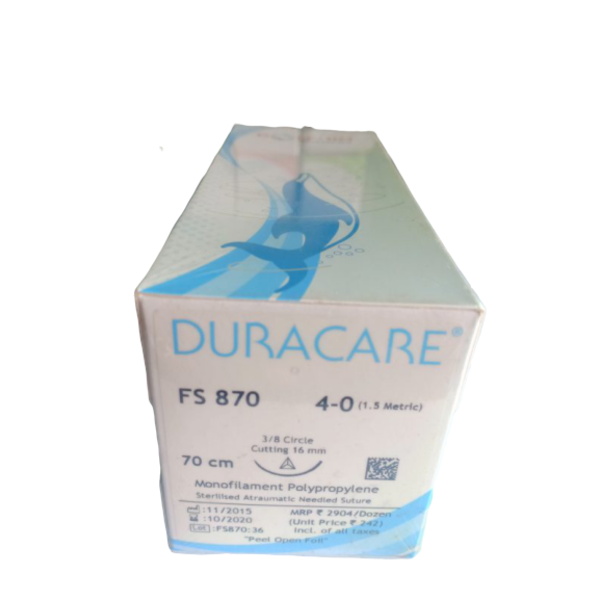 100% Original DURACARE MANAFILAMEMT POLYPROPYLENE NON-ABSORBABLE SURGICAL SUTURE U.S.P(FS870)
