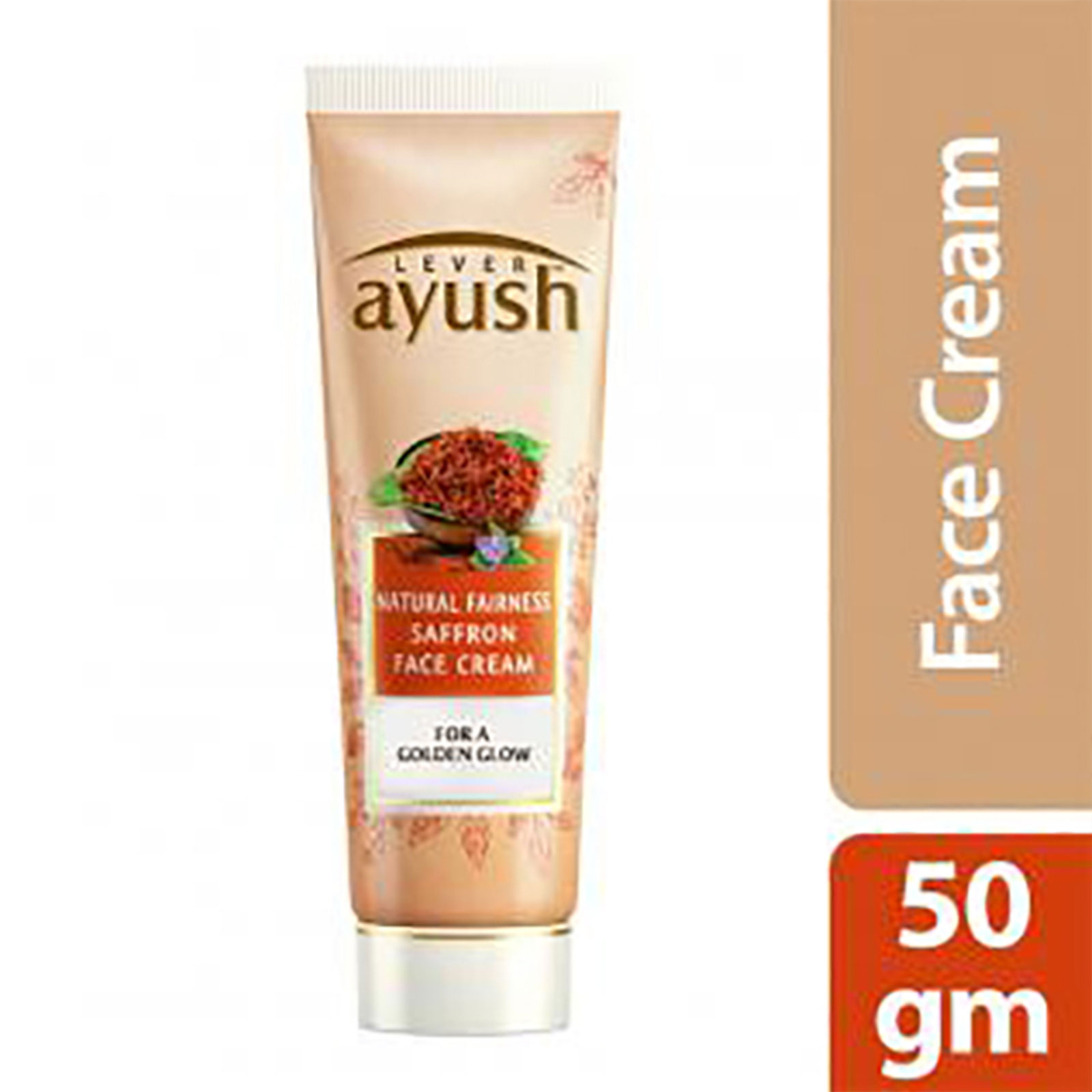 Lever Ayush Face Cream Natural Fairness Saffron- 50g, Per Carton size 24 Piece