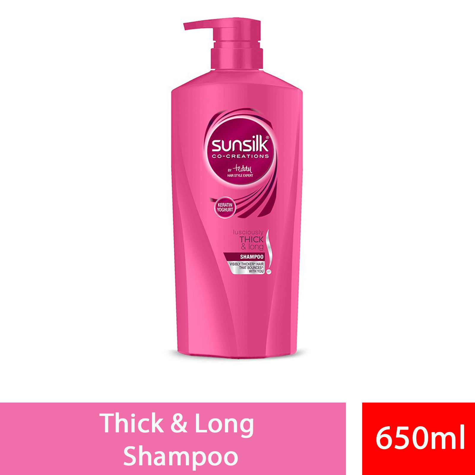 Sunsilk Shampoo Lusciously Thick & Long- 650ml, Per Carton size 12 Piece