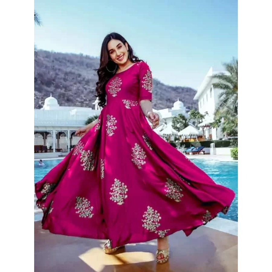 One Piece Readymade Printed Kurtis For Woman(MOH-2001)